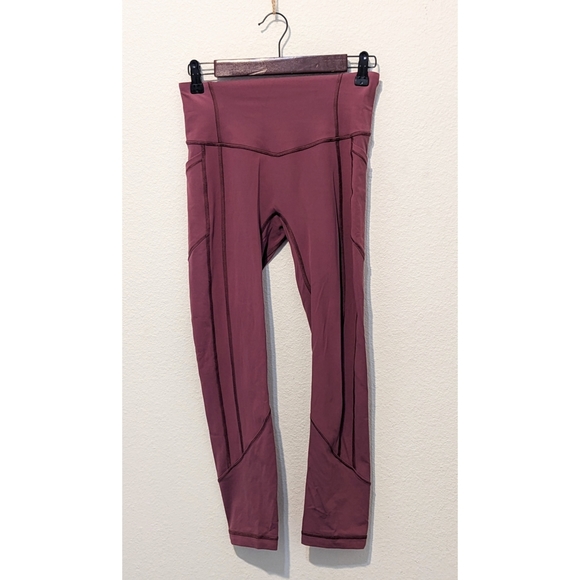 🦄Lululemon All The Right Places Crop II 23" | Misty Merlot - Picture 5 of 10